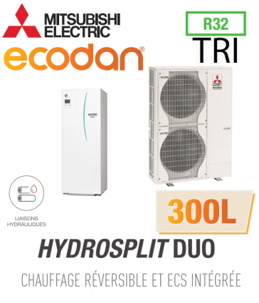 Ecodan Reversible HYDROSPLIT DUO 300L R32 ERPT30X-VM2ED + PUZ-HWM140YHA