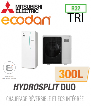 Ecodan Reversible HYDROSPLIT DUO 300L R32 ERPT30X-VM2ED + PUZ-WM85YAA