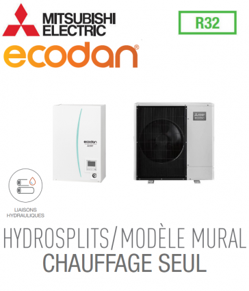 Ecodan CHAUFFAGE SEUL HYDROSPLIT MURAL R32 EHPX-VM2D + PUZ-WM112VAA