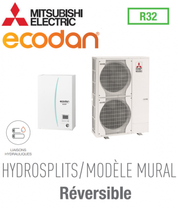 Ecodan umkehrbar HYDROSPLIT MURAL R32 ERPX-VM2D + PUZ-HWM140VHA