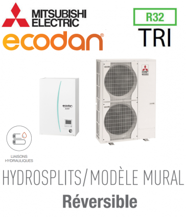 Ecodan réversible HYDROSPLIT MURAL R32 ERPX-VM2D + PUZ-HWM140YHA