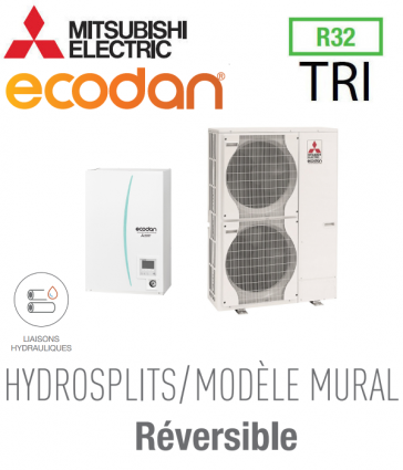 Ecodan réversible HYDROSPLIT MURAL R32 ERPX-VM2E + PUZ-HWM140YHA
