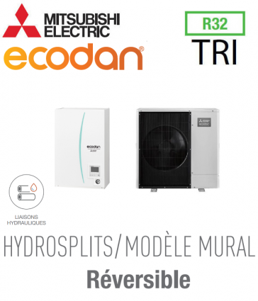 Ecodan réversible HYDROSPLIT MURAL R32 ERPX-VM2D + PUZ-WM112YAA