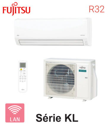 Fujitsu Série KL LARGE WIFI ASEH18KLCBL