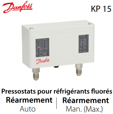 Pressostat double automatique/manuel - 060-126466 - Danfoss 
