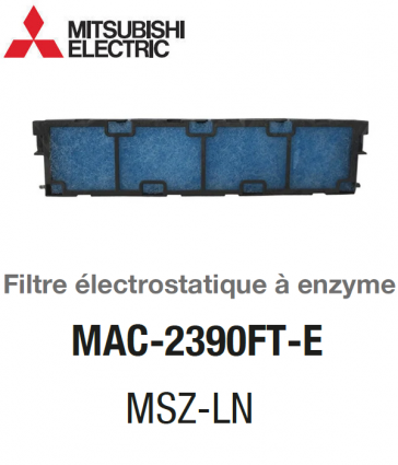 Filtre électrostatique à enzyme MAC-2390FT-E