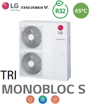 THERMA V Monoblock-Wärmepumpe 65°C - HM163MR.U34 - dreiphasig - R32