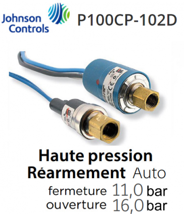 Pressostat Cartouche P100CP-102D JOHNSON CONTROLS