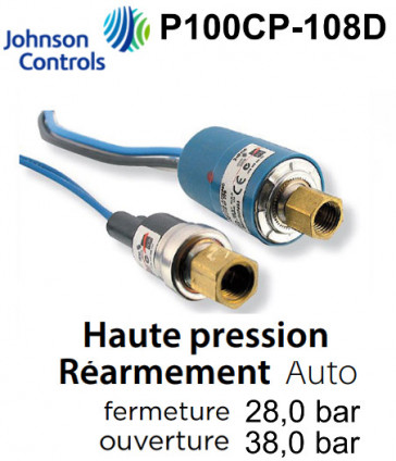 Pressostat Cartouche P100CP-108D JOHNSON CONTROLS