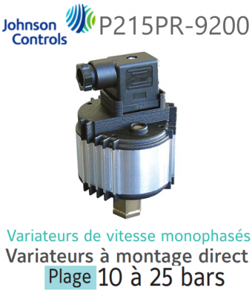 Variateur de vitesse monophasé à montage direct P215PR-9200 Johnson Controls 
