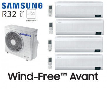 Samsung Wind-Free Avant Quadri-Split AJ080TXJ4KG + 3 AR07TXEAAWK + 1 AR12TXEAAWK