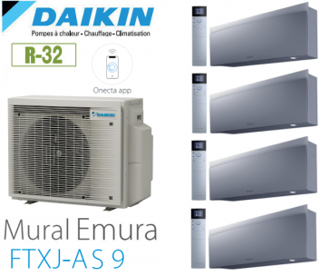 Daikin Emura Quadrisplit 4MXM80A8 + 3 FTXJ20AS9 + 1 FTXJ35AS9