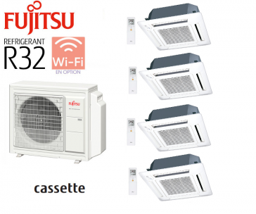 Fujitsu Quadri-Split CASSETTES 600 X 600 AOY80M4-KB + 4 AUY20MI-KV