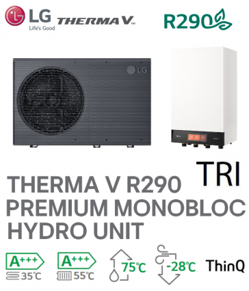 Pompe à Chaleur THERMA V R290 PREMIUM MONOBLOC - HM143HF.UB60 + HN16XAHC.NK1