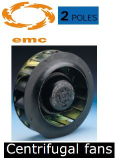 Ventilateur centrifuge de EMC RB2C-250/073 K097 l