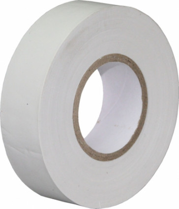 Ruban blanc pour isolation éléctrique en PVC 20 m x 50mm