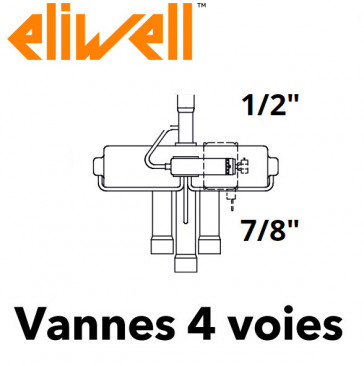 4-Wege-Ventil RV06AD14080000 von ELIWELL 