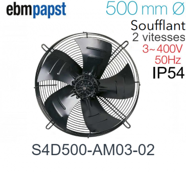 Ventilateur hélicoïde S4D500-AM03-02 de EBM-PAPST