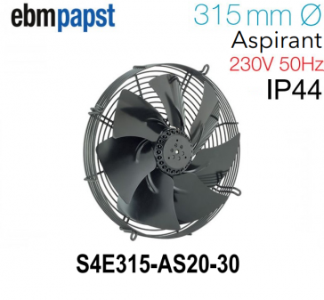 Ventilateur hélicoïde S4E315-AS20-30 de EBM-PAPST 