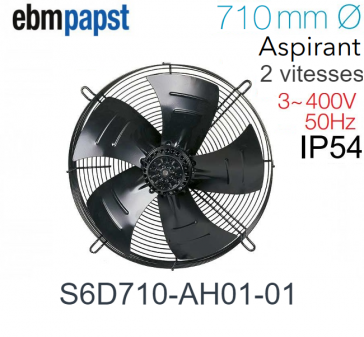 Ventilateur hélicoïde S6D710-AH01-01 de EBM-PAPST