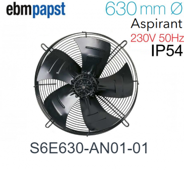 Ventilateur hélicoïde S6E630-AN01-01 de EBM-PAPST