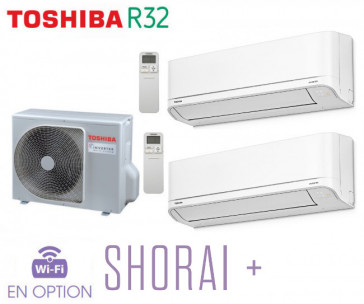 Toshiba SHORAI + Bi-Split RAS-2M18U2AVG-E + 2 RAS-B10J2KVSG-E