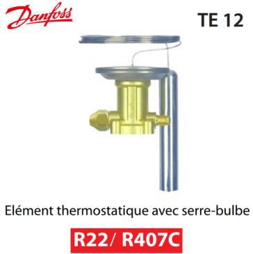 Elément thermostatique TEX 12 - 067B3210 - R22/R407C Danfoss