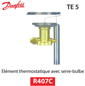 Thermostatisches Element TEZ 5 - 067B3278 - R407C Danfoss