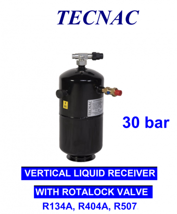 Reservoirs de liquide verticaux 30 Bars avec vanne rotalock