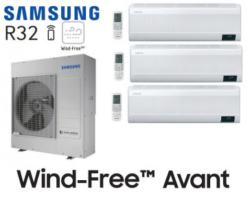 Samsung Wind-Free Avant Tri-Split AJ100TXJ5KG + 1 AR07TXEAAWK + 1 AR12TXEAAWK  + 1 AR18TXEAAWK