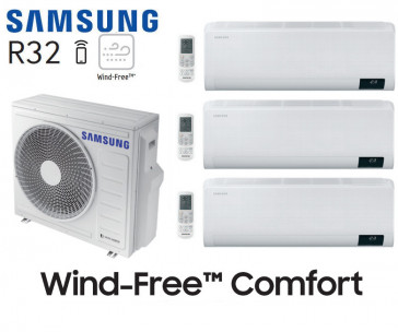 Samsung Wind-Free Comfort Tri-Split AJ068TXJ3KG + 2 AR07TXFCAWKN + 1 AR12TXFCAWKN