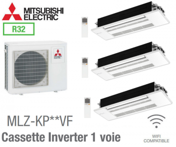 Mitsubishi Tri-split Cassette Inverter 1 voie MXZ-3F68VF + 2 MLZ-KY20VG+ 1 MLZ-KP35VG