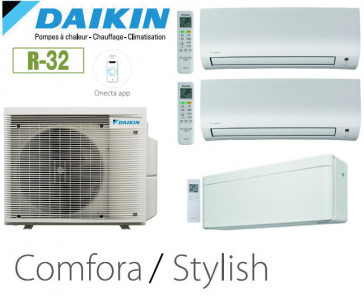 Daikin Tri-split 4MXM80A8 + 2 FTXP20N9 Comfora + 1 FTXA42CW Stylish