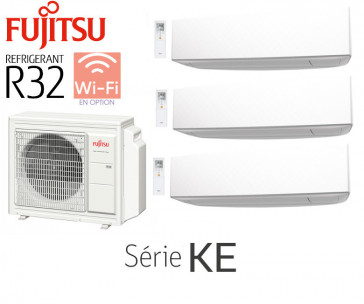 Fujitsu Tri-Split Wand AOY50M3-KB + 2 ASY20MI-KE + 1 ASY25MI-KE