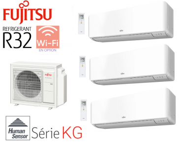 Fujitsu Tri-Split Mural AOY80M4-KB + 2 ASY20MI-KG + 1 ASY40MI-KG