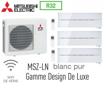 Mitsubishi Tri-split Mural Design De Luxe MXZ-4F83VF + 2 MSZ-LN25VGW + 1 MSZ-LN35VGW - R32