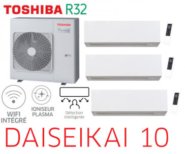 Toshiba Daiseikai 10 White Tri-Split RAS-5M34G3AVG-E + 2 RAS-B10S4KVPG-E + 1 RAS-B18S4KVPG-E