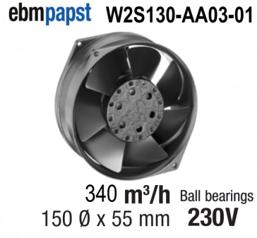 EBM-PAPST Axiale ventilator W2S130-AA03-01