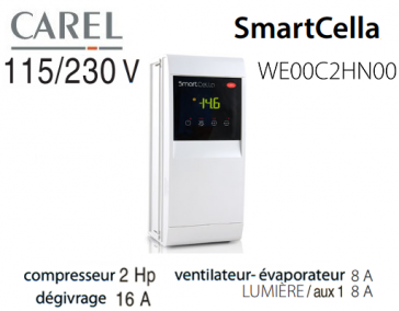 Contrôle électronique pour chambres froides WE00C2HN00 de Carel