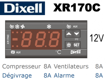 Digitaler Regler für mittlere und niedrige Temperaturen XR170C-0P0C1