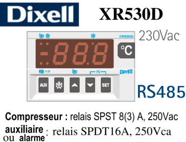 Régulateur digital XR530D-5P0C1 de Dixell