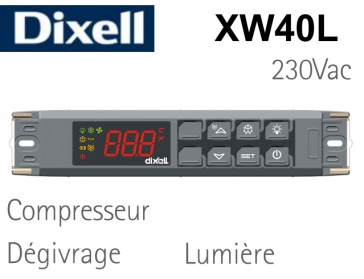 Régulateur XW40L-5L0D8X de Dixell