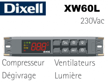 Régulateur XW60L-5L0D0-X de Dixell