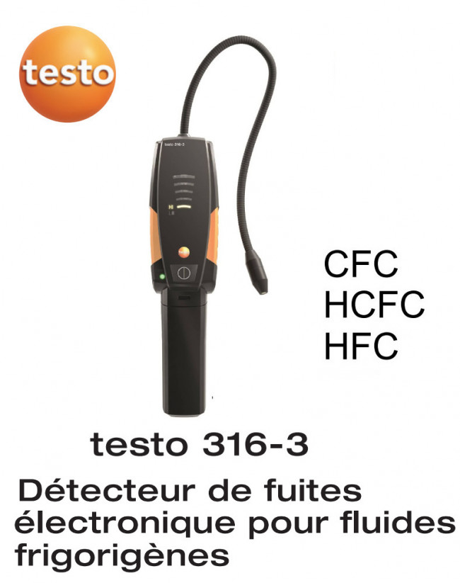 Détecteur de fuites de gaz électronique Testo 316-1