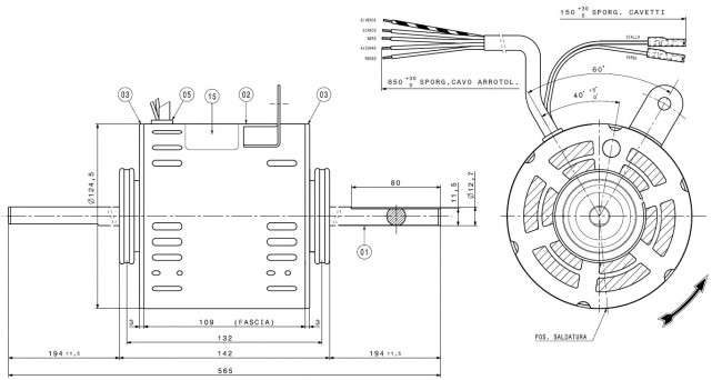 Moteur 3FGB 190-50-3V/3E de Elco