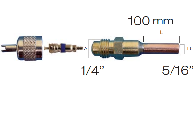 Lot 100 Valves Schrader Cuivre R410 Pour Réparation Climatisation - Noyaux De Valve AC