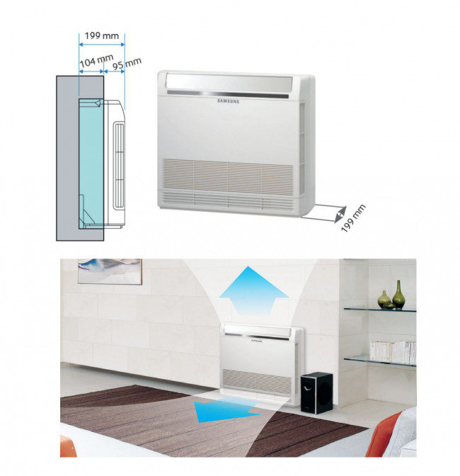 Console au sol Samsung modèle AC035RNJDKG
