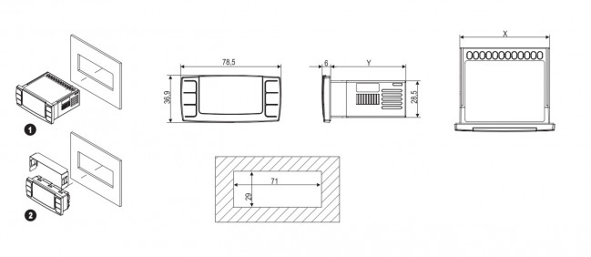 Achetez le Régulateur DIXELL - XR60CX-5N1C1 pour monobloc OCET - 230/1/50Hz au meilleurs prix