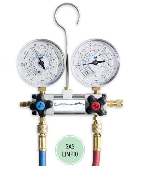 Manomètre Universel 4 Voies Pour Gaz Frigorigènes - Kit Complet, Neuf, Marque Prodotti KIT