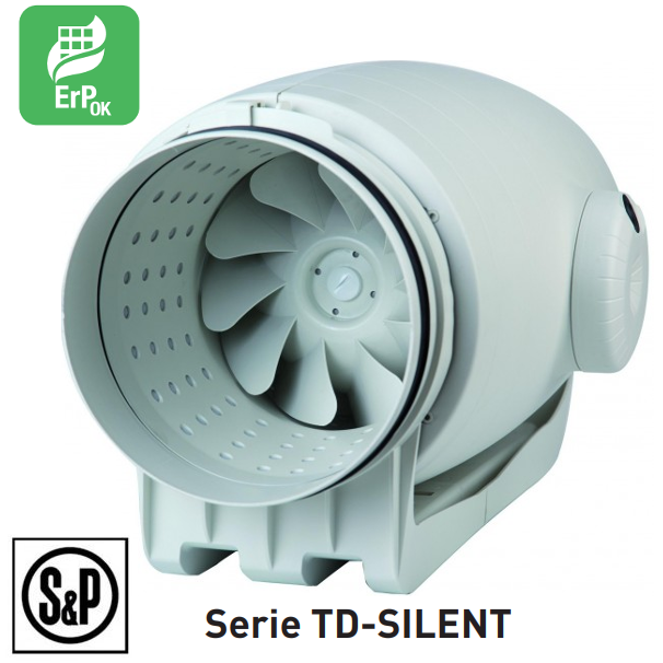 LEDUNI Ventilateur extracteur d'air silencieux avec valve anti